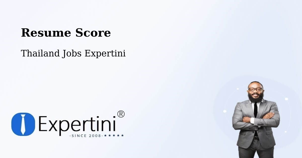 Resume Score & Job Description Match Tool – Uthai Thani - Thailand Jobs Expertini